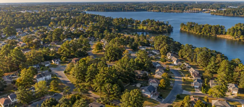 Aerial view of Bethel Manor, VA