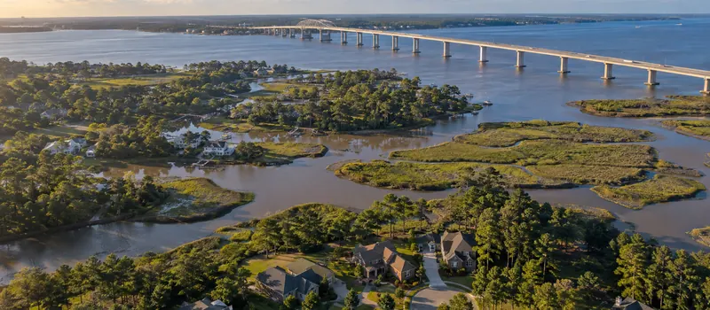 Aerial view of Carrollton, VA