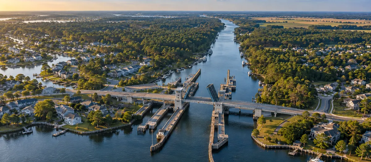 Aerial view of Chesapeake, VA