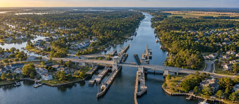 Aerial view of Chesapeake, VA
