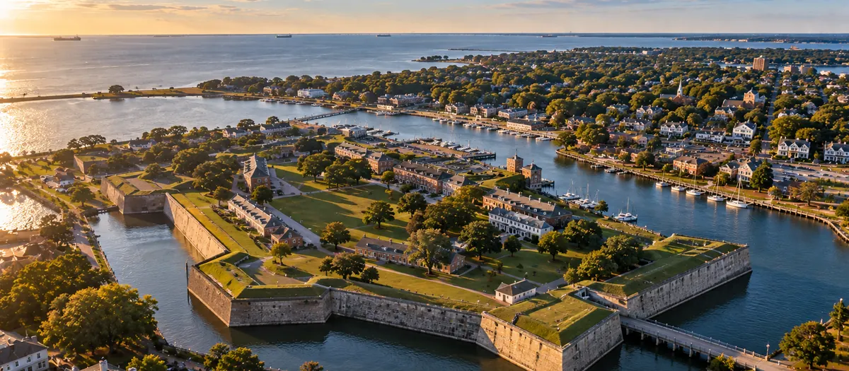 Aerial view of Hampton, VA
