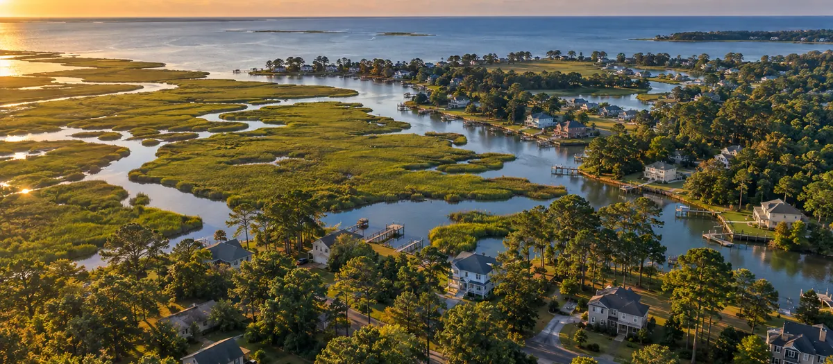 Aerial view of Poquoson, VA