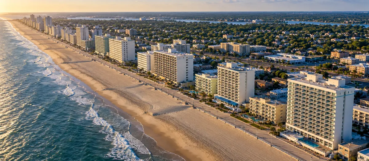 Aerial view of Virginia Beach, VA