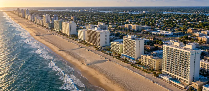 Aerial view of Virginia Beach, VA